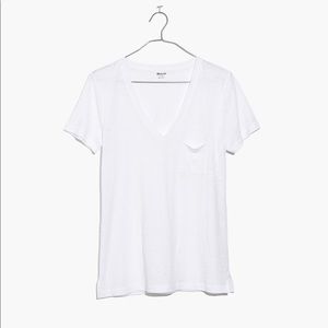 Madewell Whisper Cotton V-Neck Pocket Tee